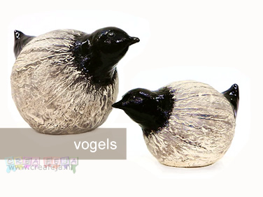 vogeltjes sculpturen